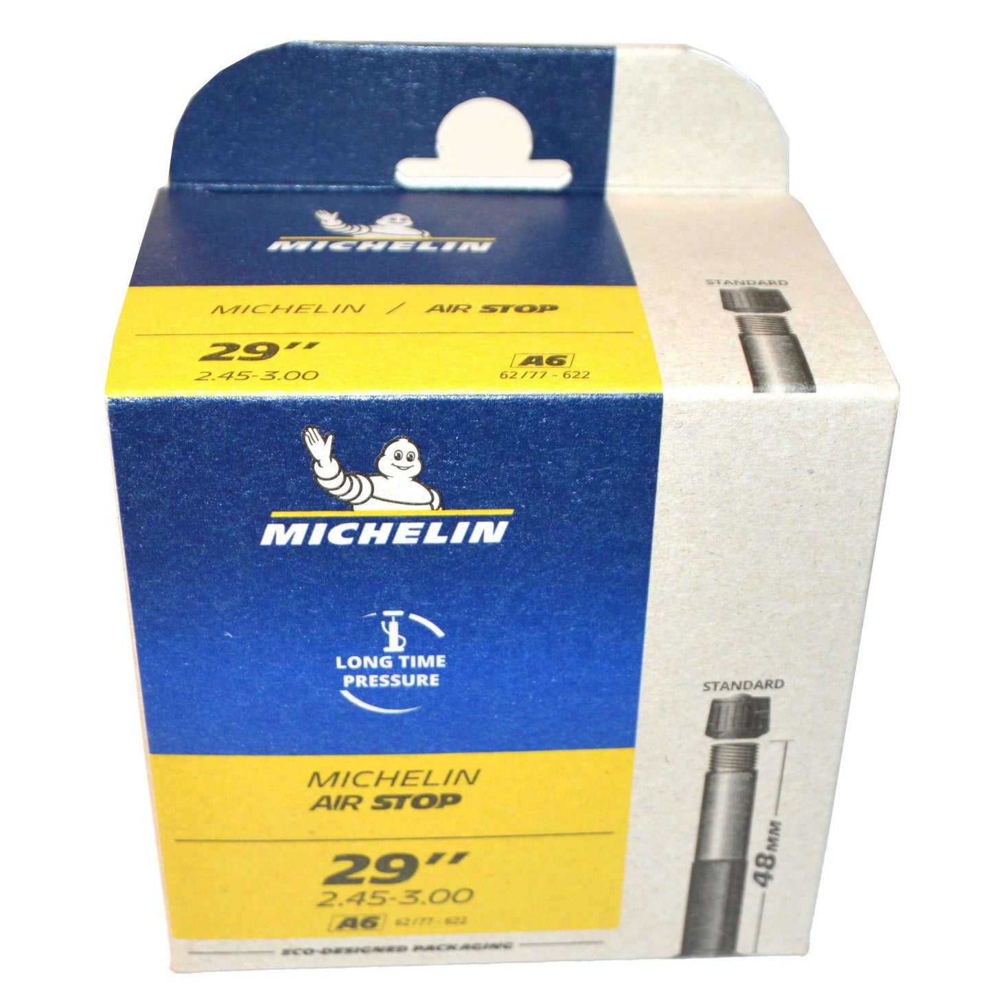Chambre à air MICHELIN 29+"X2.45-3.00 (47/61X622) SCHRADER 48 mm "AIRSTOP" A6