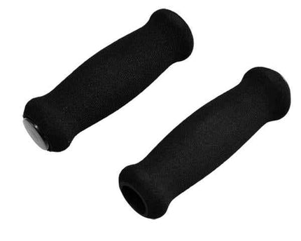 Paire Poignées Vélo Optimiz 115mm Noir avec bouchon