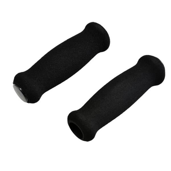 Paire Poignées Vélo Optimiz 115mm Noir avec bouchon