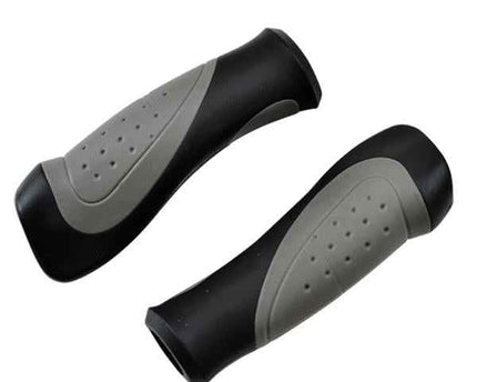 Poignées Vélo Ergonomique 130mm Gel Noir / Gris