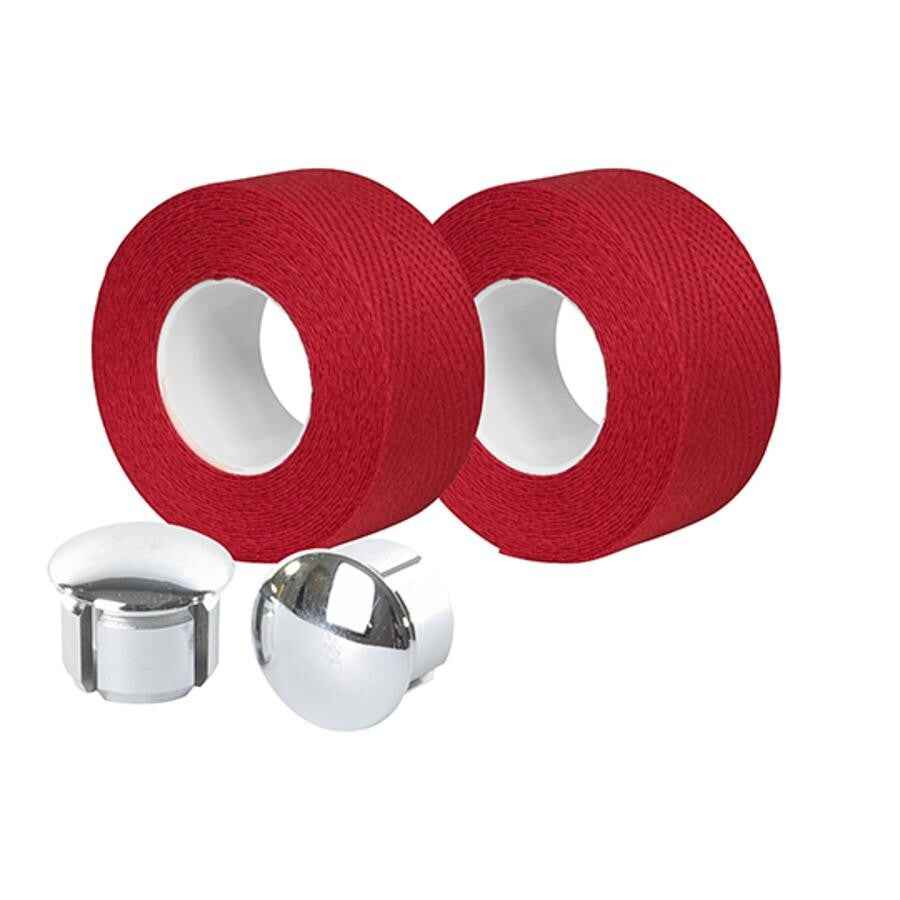 Guidoline Velox Tressostar 90 Rouge vélo Ruban de Guidon coton