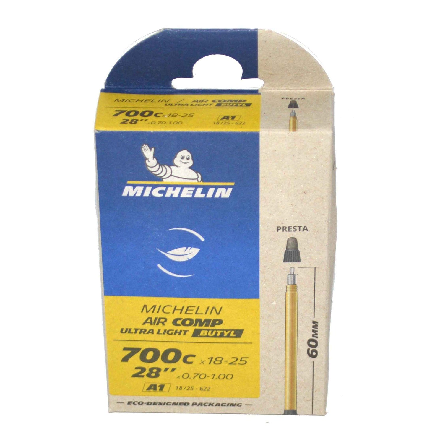 Chambre à air MICHELIN 700X 18-25C (18/25-622) AIR COMP ULTRALIGHT A1