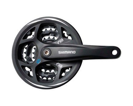 Manivelle SHIMANO ALTUS FC-M311 170mm triple plateaux 22/32/42T avec Garde-Chaîne