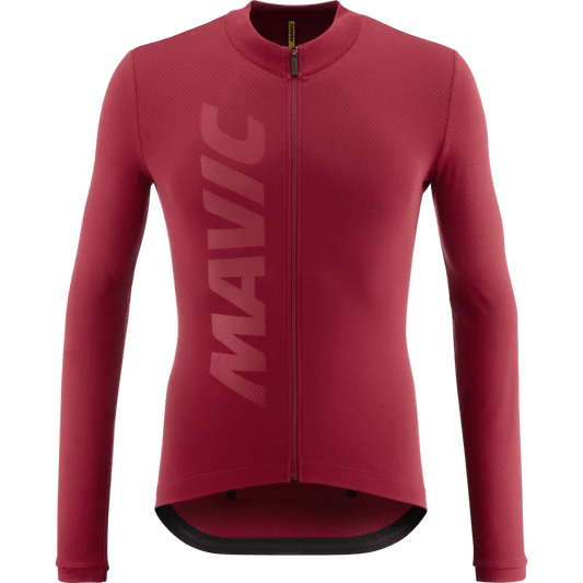 Maillot Cyclisme Mavic Hiver Aksium Thermo JERSEY Rouge Homme