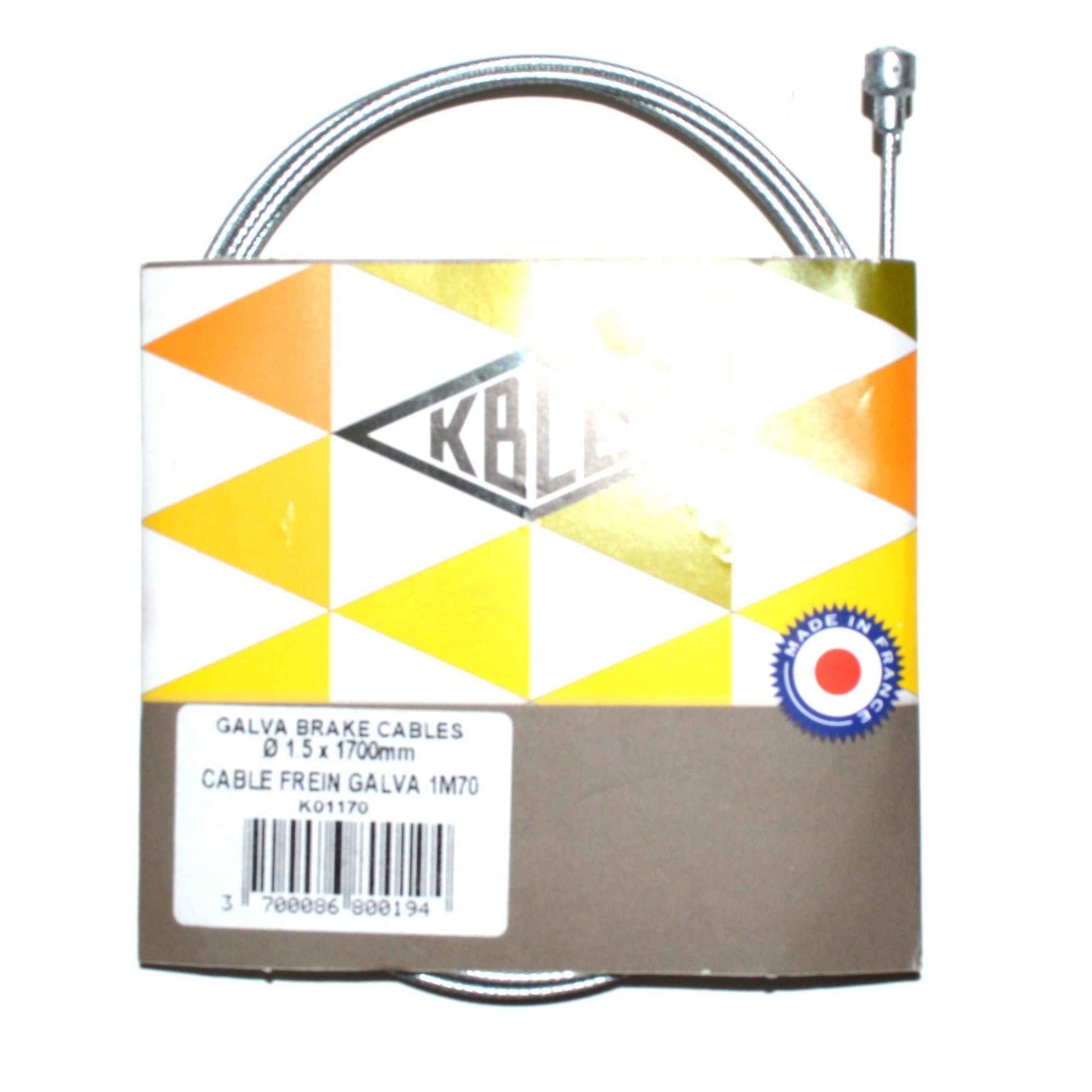 Câble de frein TRANSFIL vélo Route Shimano/SRAM 1,5x1700mm Galvanisé