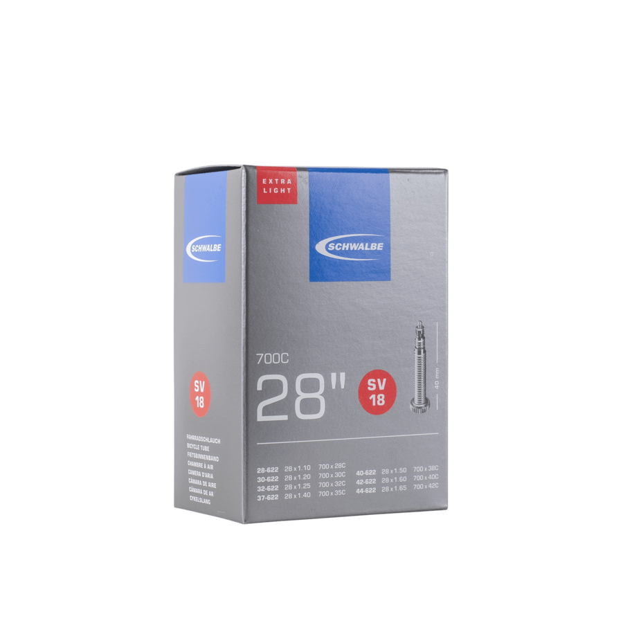 Chambre à air Schwalbe Extralight N°18 28/44-622 SV40 Presta 40mm (vrac)